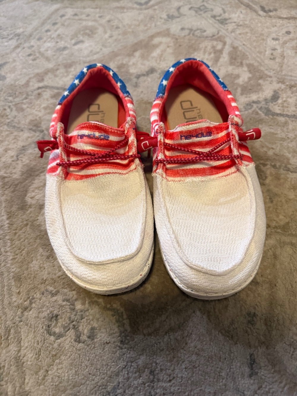 HEYDUDE Wendy Sox Patriotic Women’s Size 11 – USA Flag